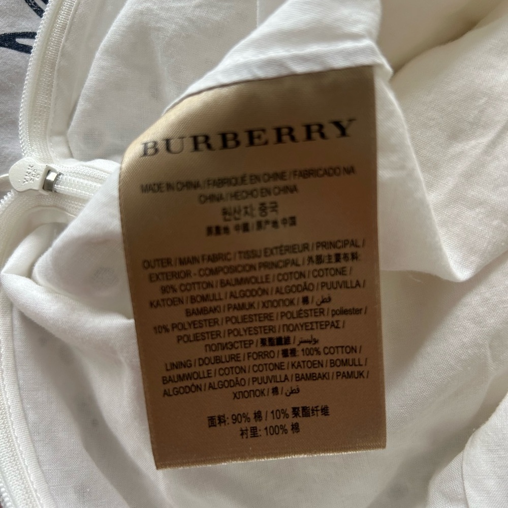 Burberry White Ruffled Dress - Picture 8 of 8
